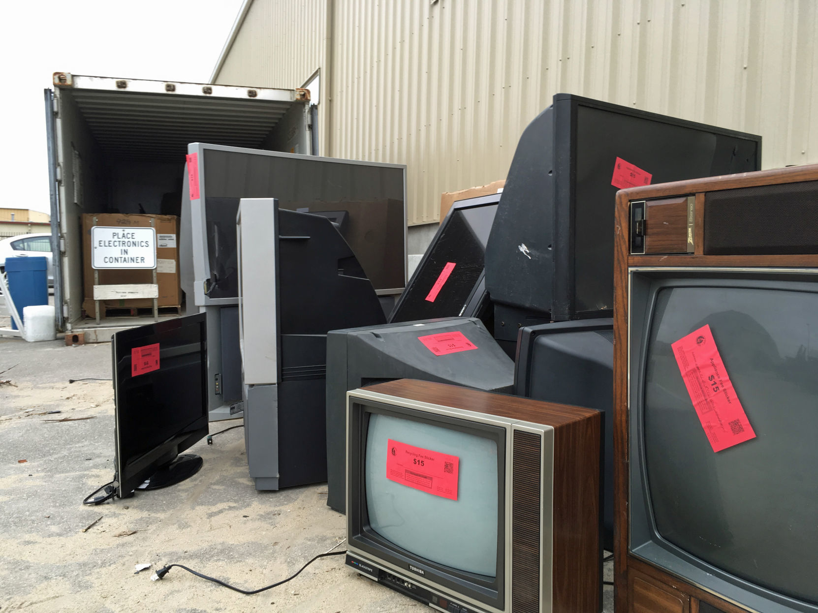 Old televisions